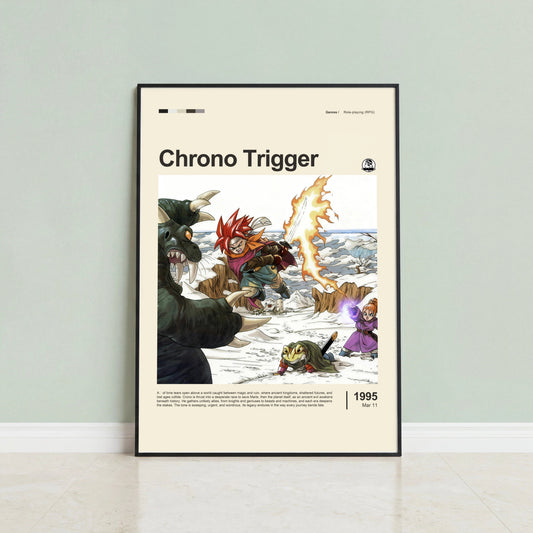 Chrono Trigger retro gaming poster