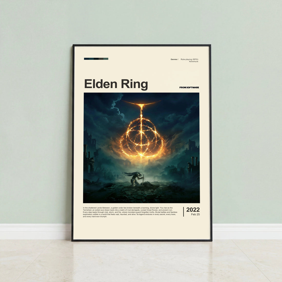 Framed and unframed poster sizing guide
