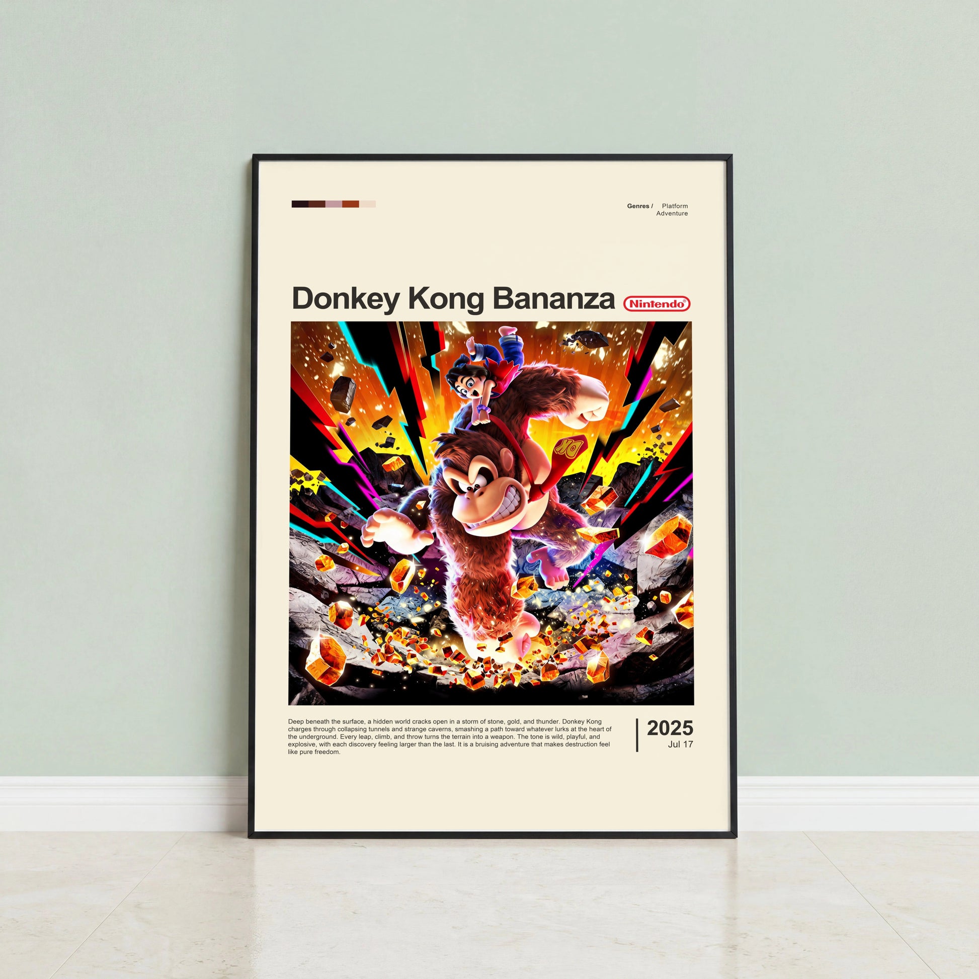 Donkey Kong Bananza Poster