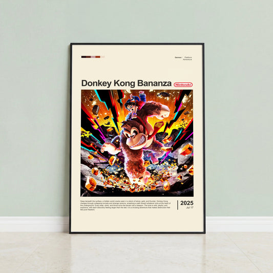 Donkey Kong Bananza Poster