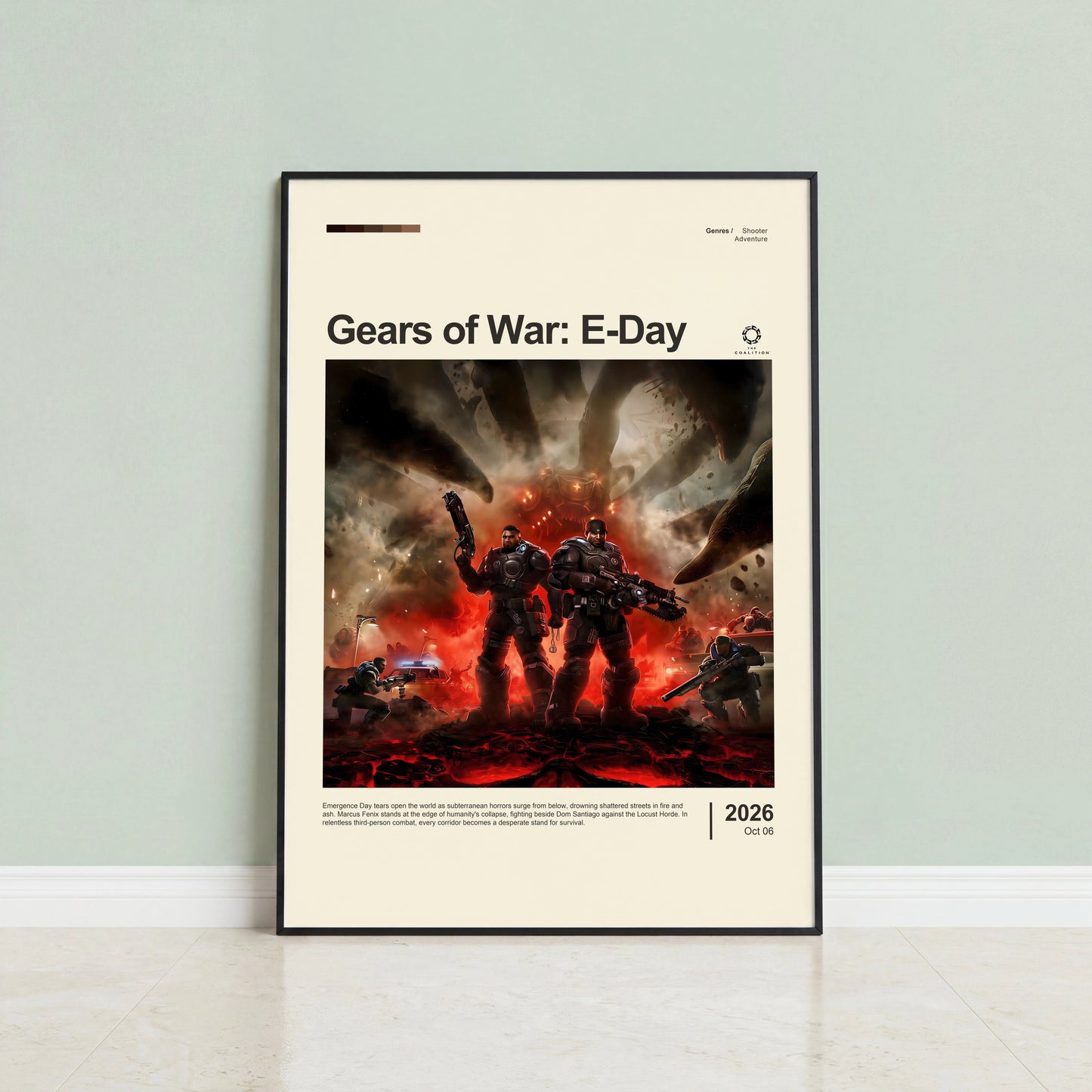 Gears of War E-Day Poster — view 3