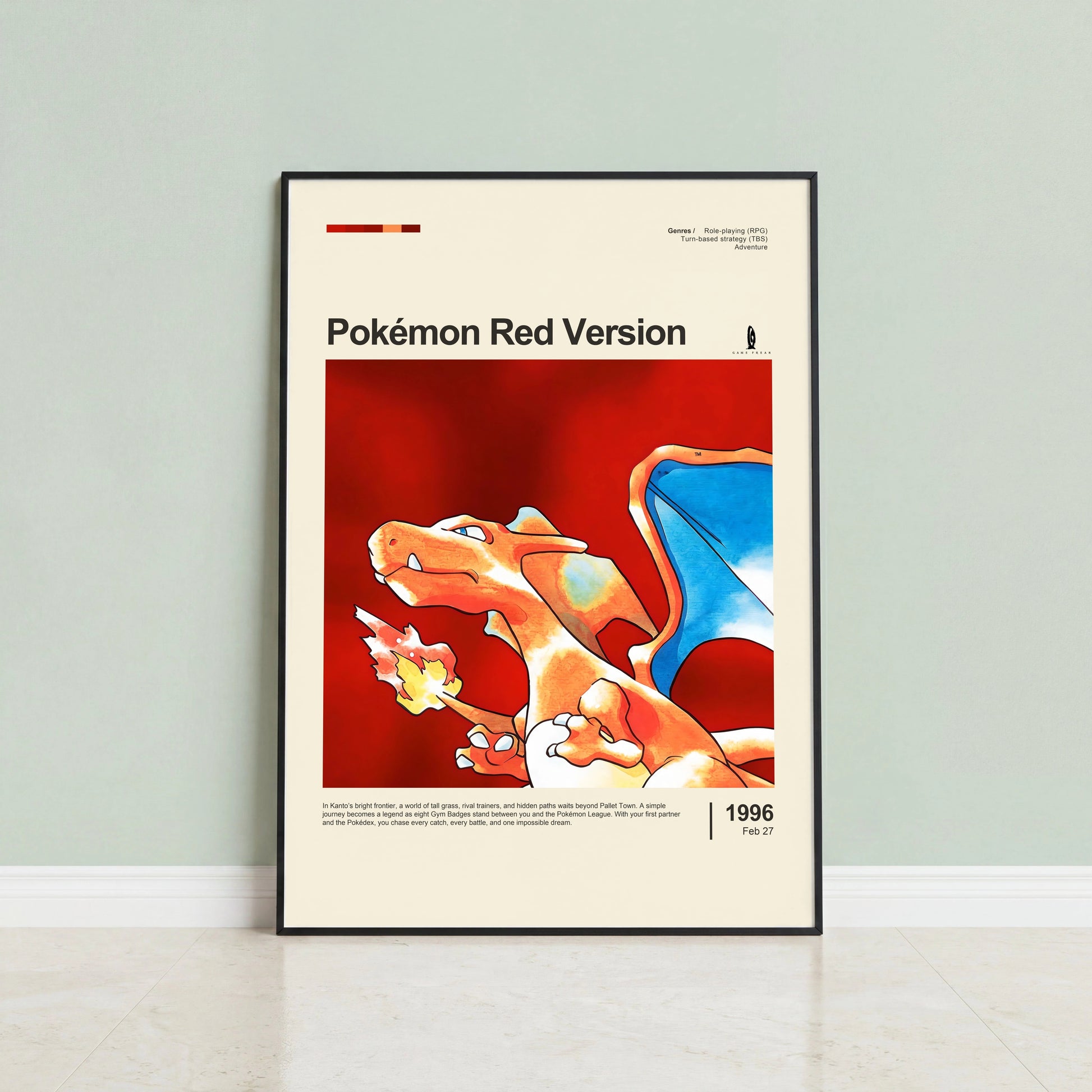 Pokémon Red Version Poster — view 3