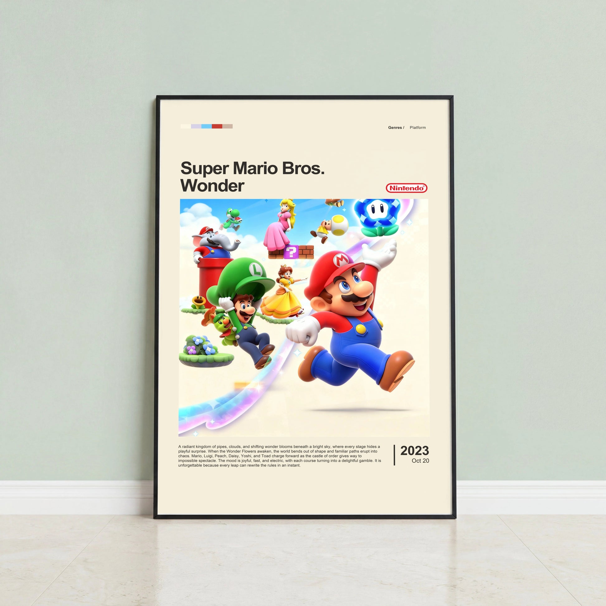 Super Mario Bros. Wonder Poster