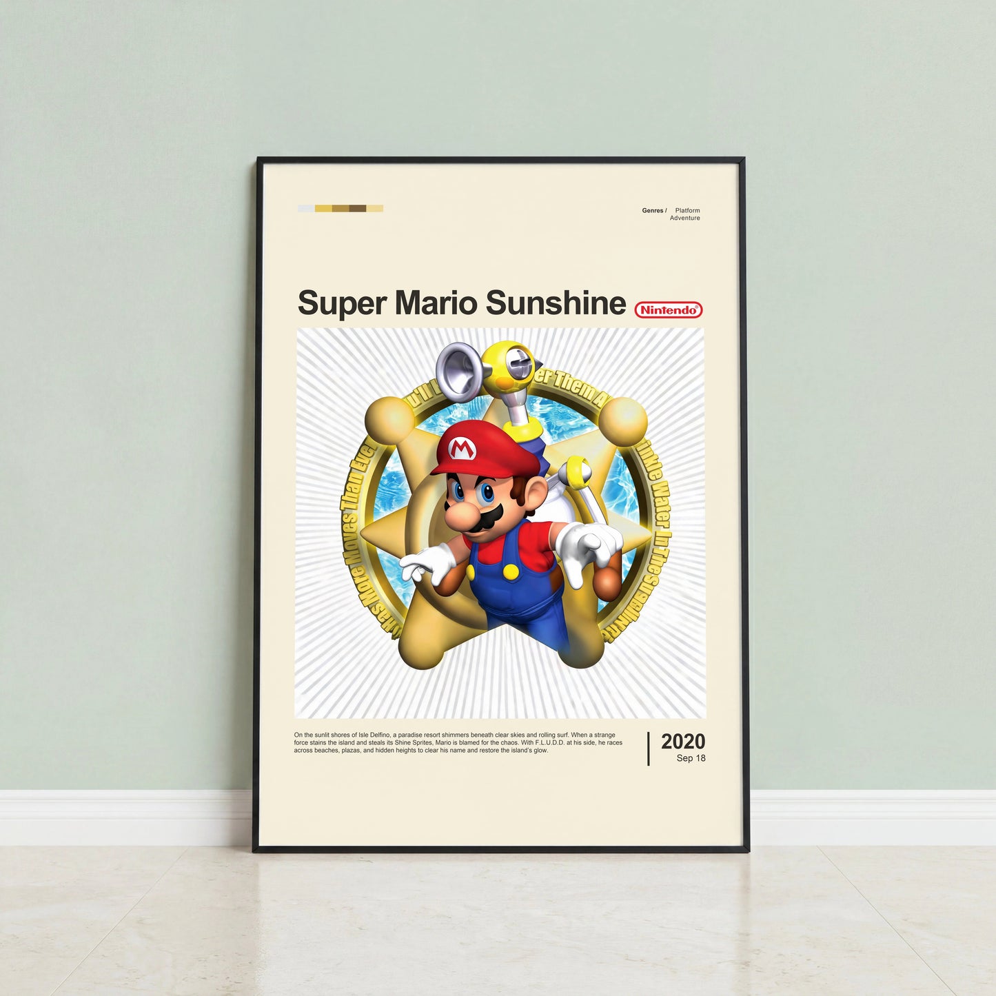 Super Mario Sunshine Poster — view 3