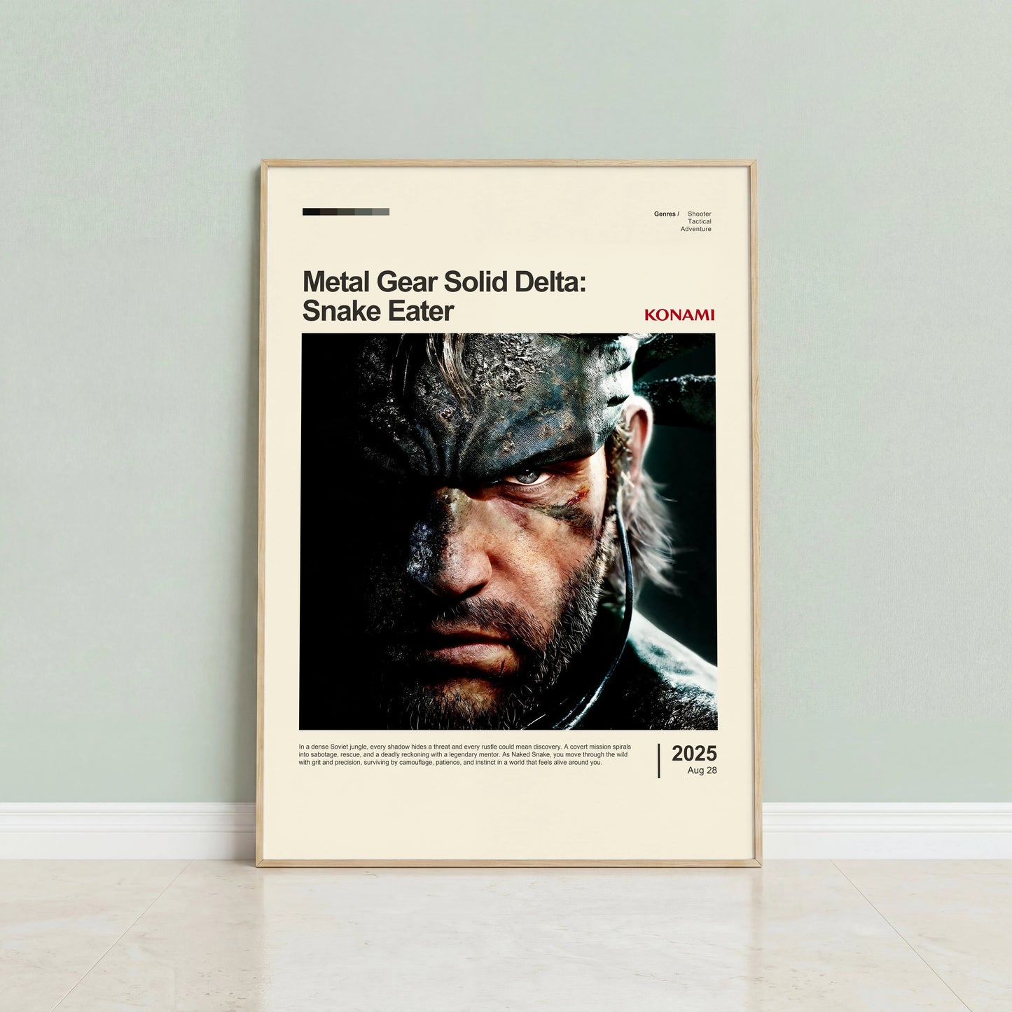 Metal Gear Solid Delta Snake Eater Poster