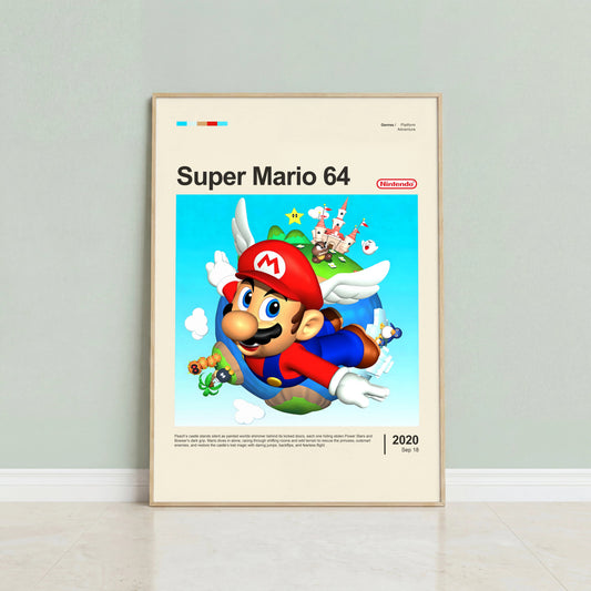 Super Mario 64 Poster