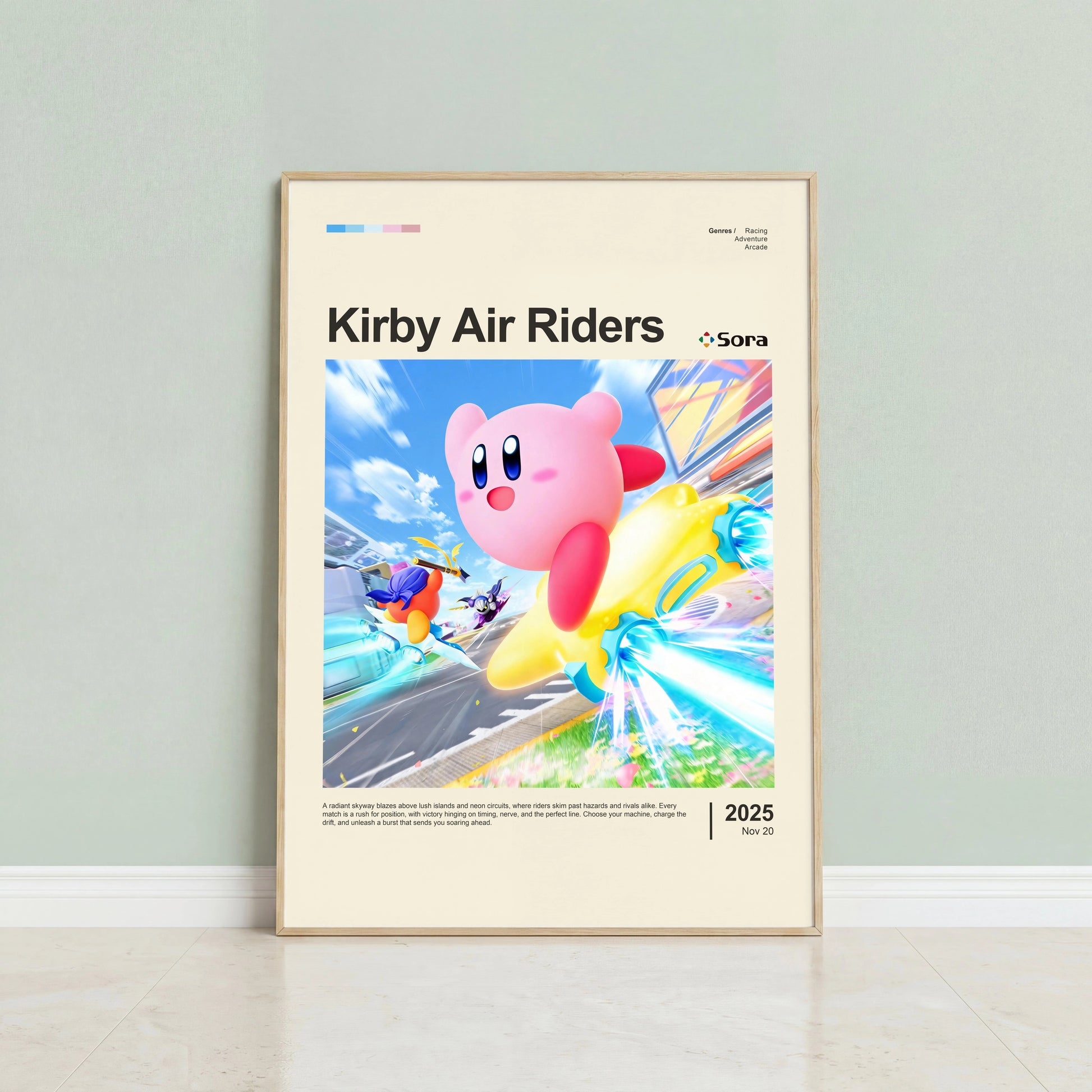 Kirby Air Riders Poster