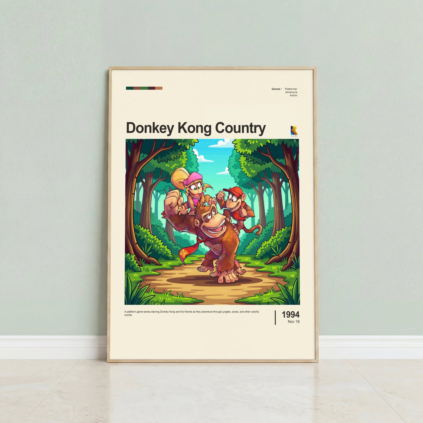 Donkey Kong Country Poster — view 2