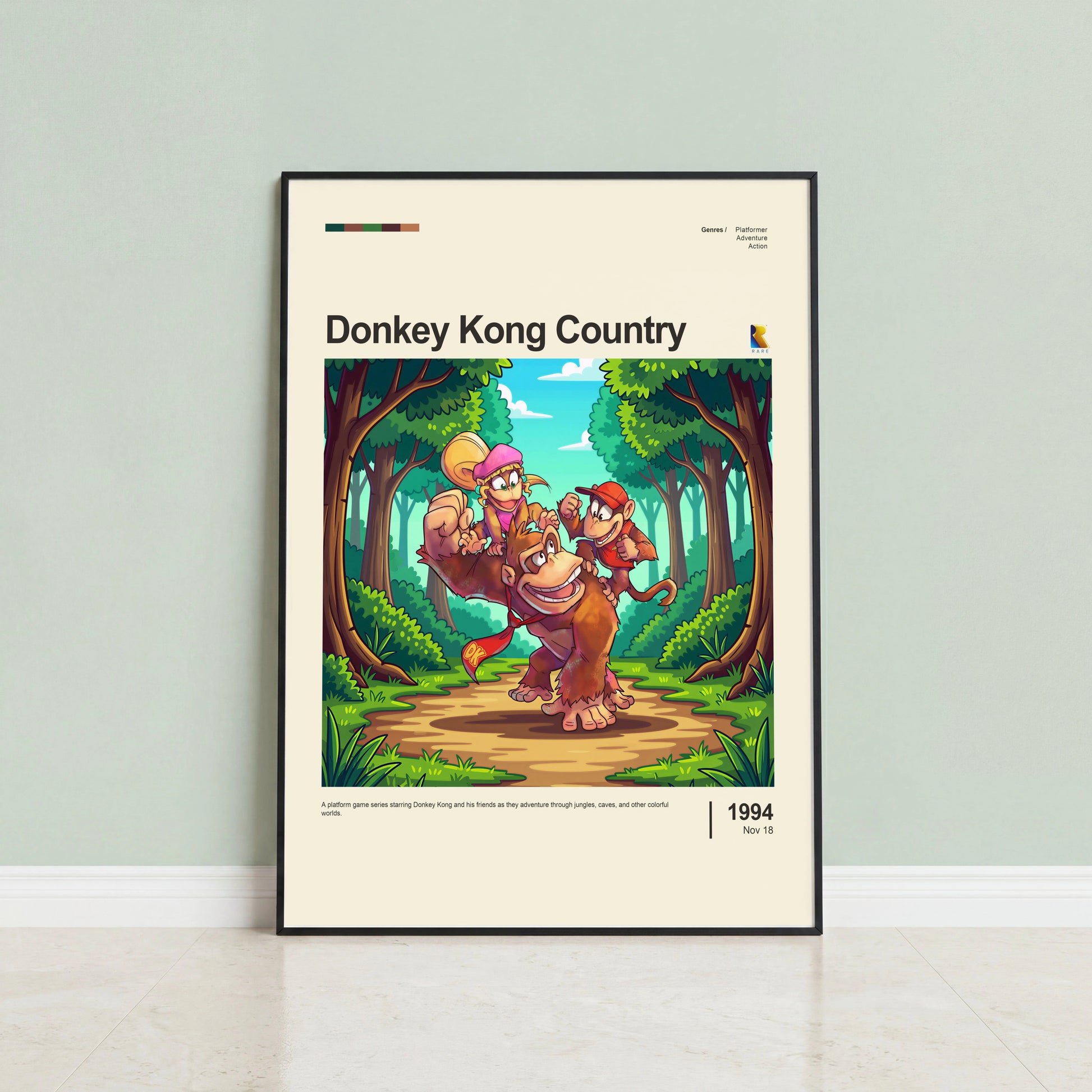 Donkey Kong Country Poster