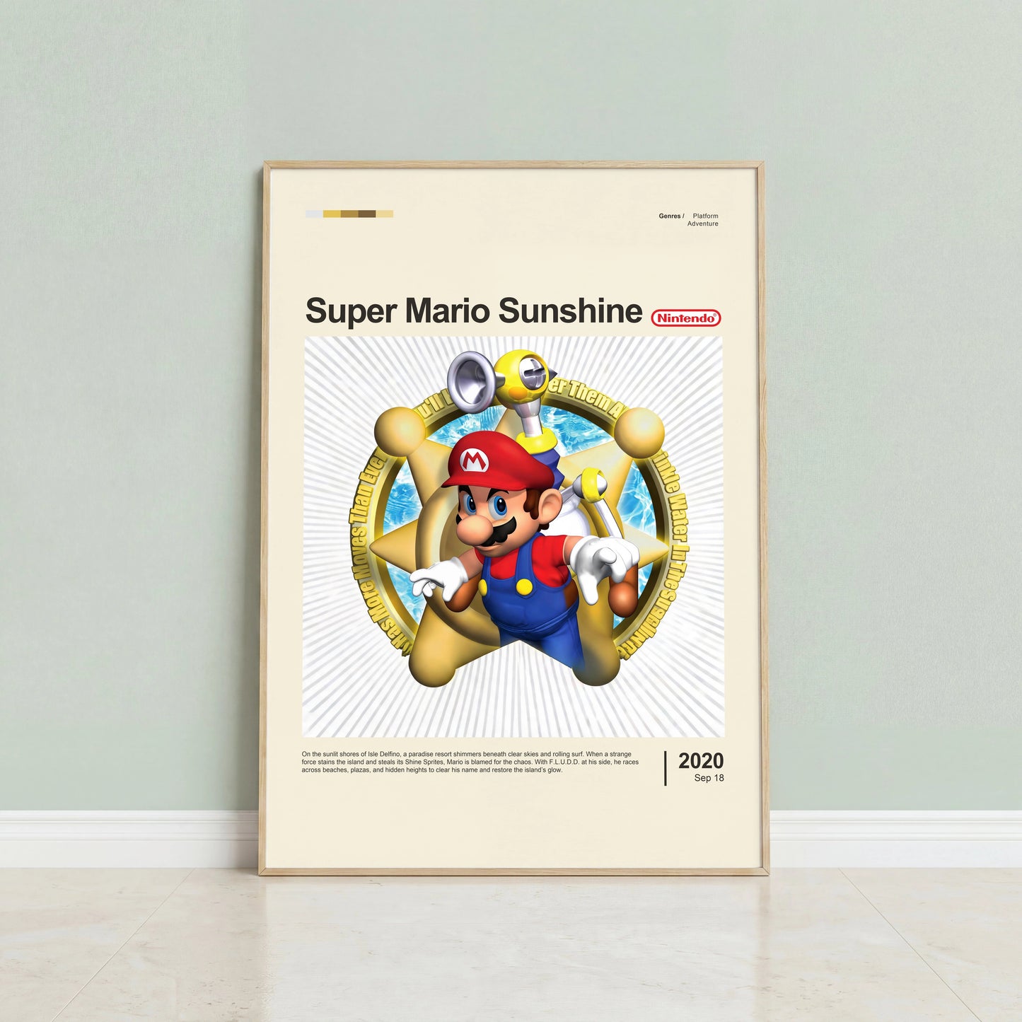 Super Mario Sunshine Poster