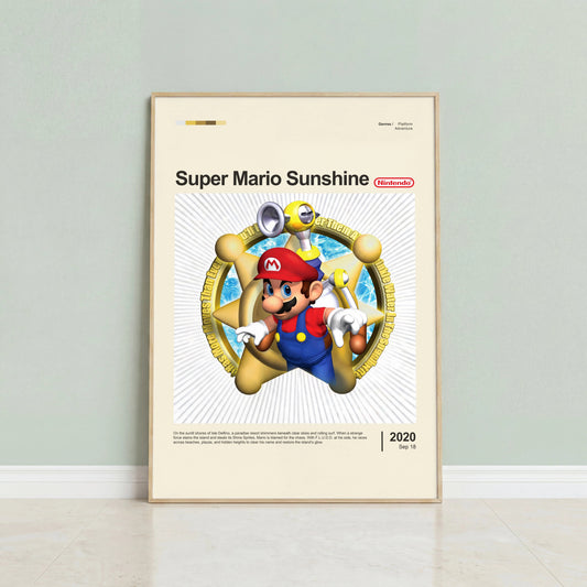 Super Mario Sunshine Poster