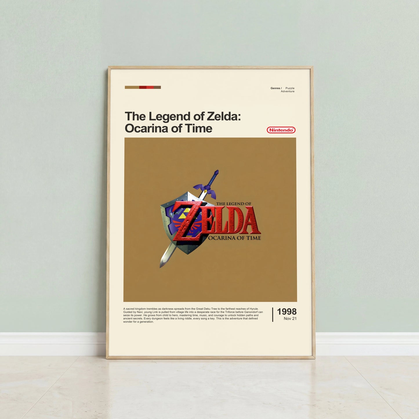 The Legend of Zelda Ocarina of Time Poster — view 2