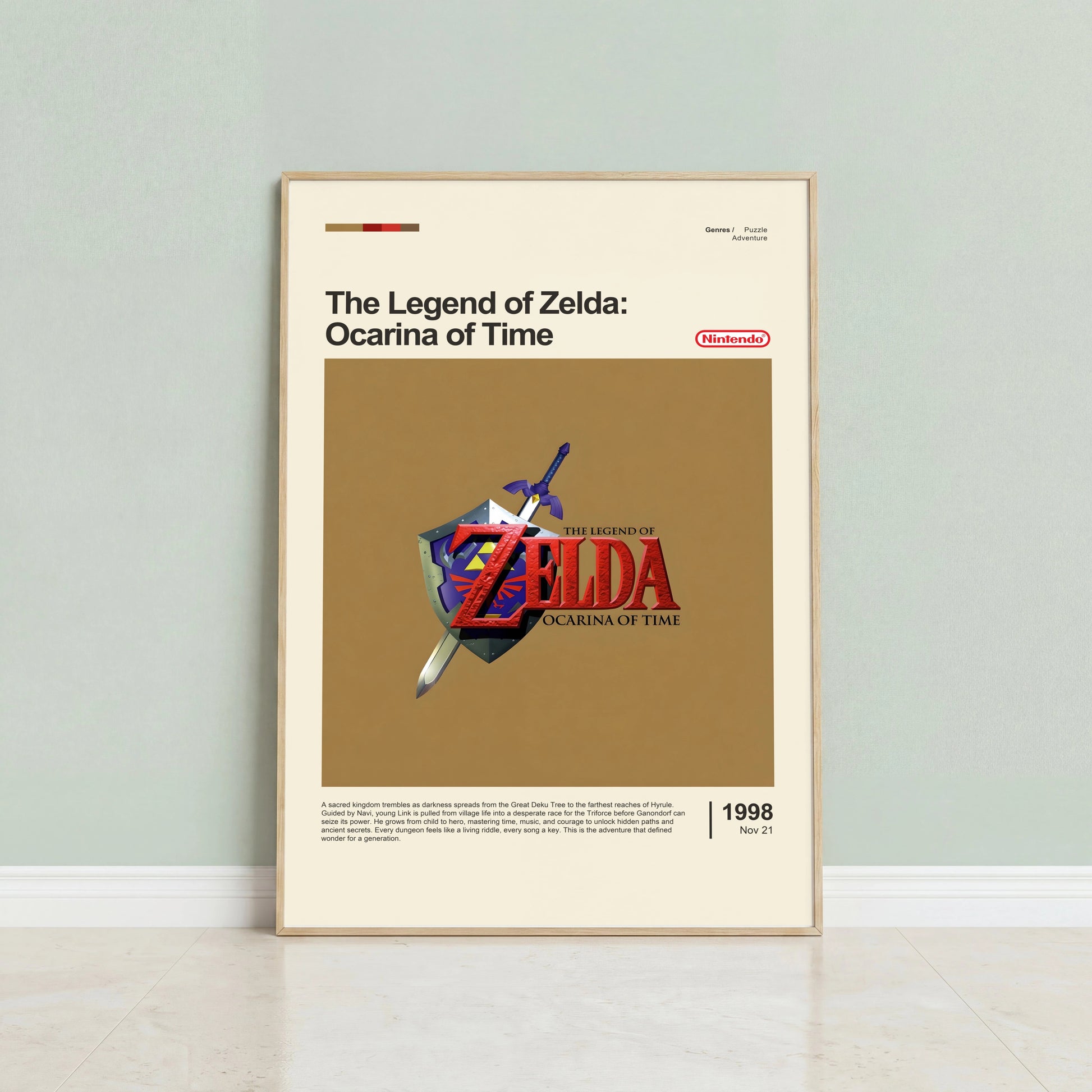 The Legend of Zelda Ocarina of Time Poster — view 2
