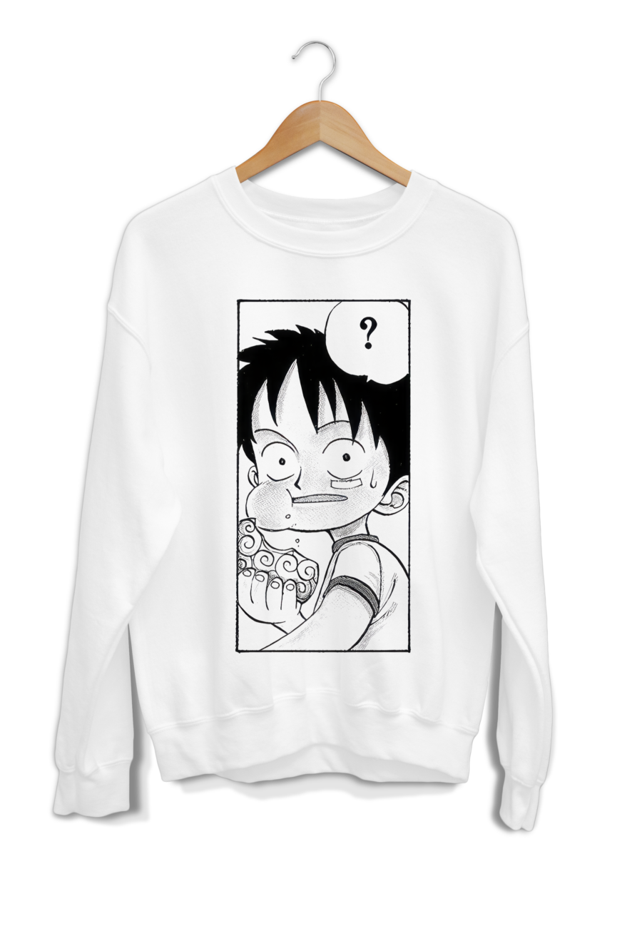 Luffy Eats the Gomu Gomu no Mi Sweatshirt Design Shirt