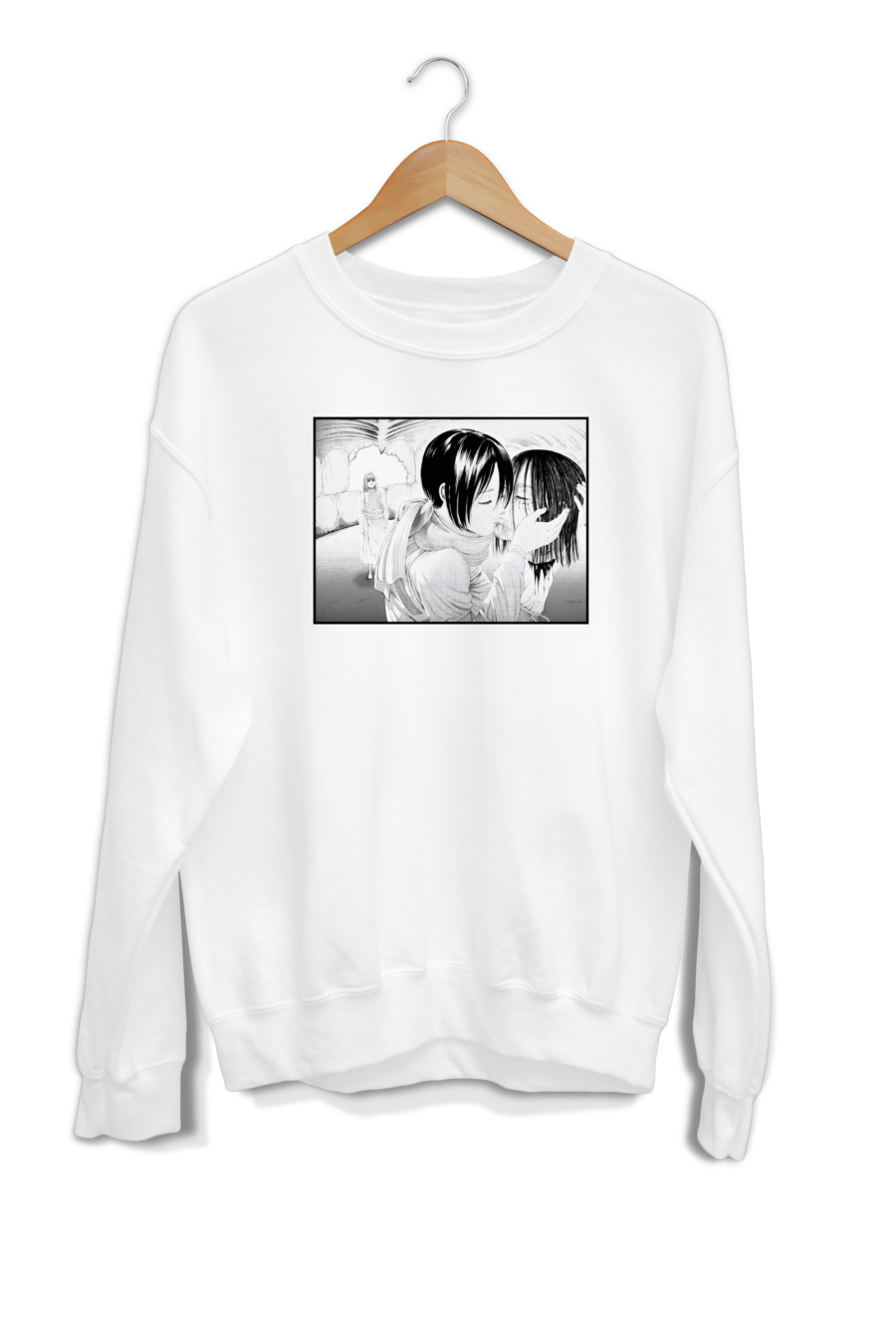 Mikasa Kissing Eren's Head Sweatshirt Design