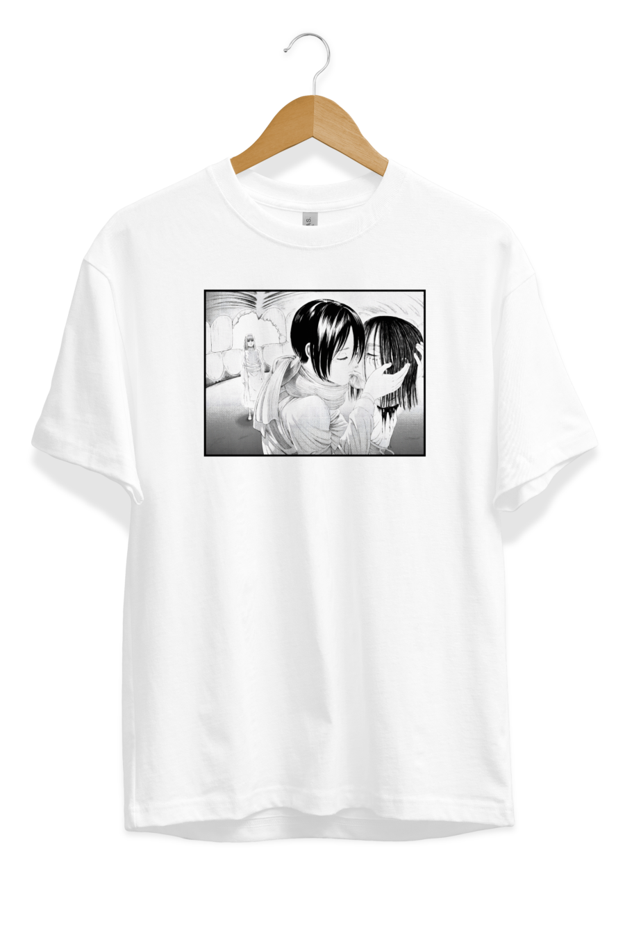 Mikasa Kissing Eren's Head T-Shirt Design